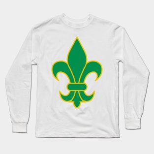 fleur de lis (green) Long Sleeve T-Shirt